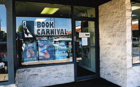 Excerpt From The Narrows (Photo by Wendy Werris)
We were parked in the lot of a strip shopping center on Tustin Boulevard in the city of Orange. Book Carnival was a small business between a rock shop and what looked like a vacant slot. Three doors down was a gun store.
There was a single public entrance. Before taking our position in the front lot we had driven behind the shopping center and seen a rear door with the store's name on it. There was a doorbell and a sign that said RING BELL FOR DELIVERIES. Book Carnival Bookstore