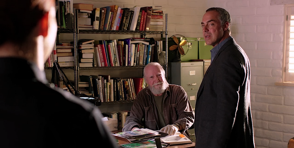 Harry Bosch (Titus Welliver) and Dr. Guyot (Scott Wilson)