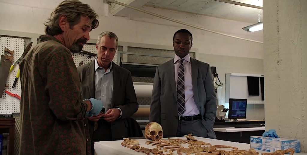 Dr, Golliher (Alan Rosenberg) and Edgar and Bosch