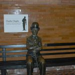 Charlie Chaplin bench - The Black Box