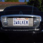 I Walkem license plate - The Brass Verdict