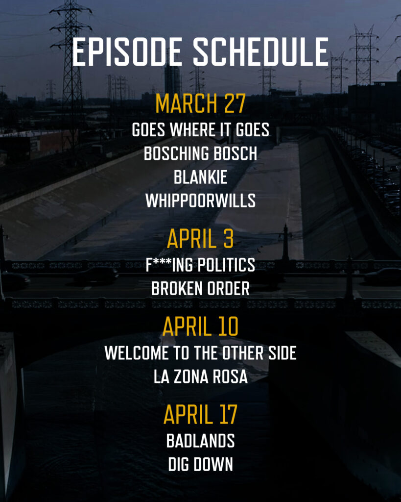 Bosch: Legacy season 3 episode schedule