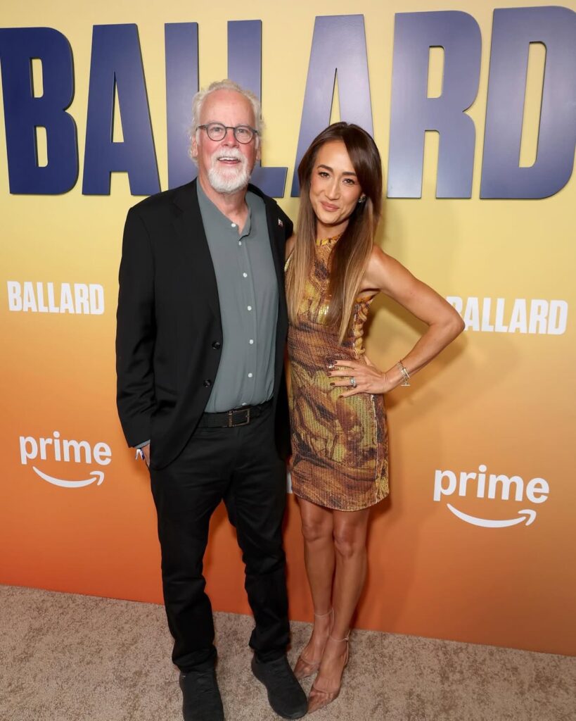 Michael Connelly and Maggie Q at the Ballard Premiere