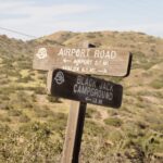 Airport Road and Black Jack Campground sign Airport Road and Black Jack Campground sign
